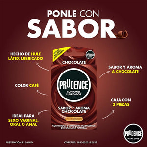 Preservativo | Sabor a Chocolate | Prudence Chocolate Prudence - DiiP Secret Sex Shop Ecuador