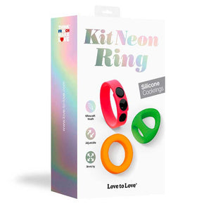 Set De 3 Anillos Retardantes | Neon Ring | Love To Love Love to Love - DiiP Secret Sex Shop Ecuador