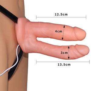 STRAP - ON CON HUECO Y VIBRACIÓN PARA DOBLE PENETRACIÓN | UNISEX HOLLOW 14cm | LOVETOY Lovetoy - DiiP Secret Sex Shop Ecuador