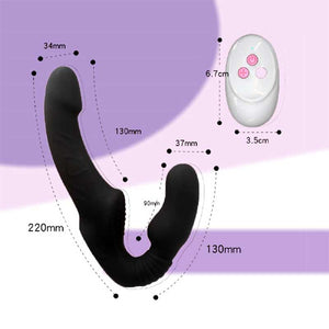 STRAP - ON SIN ARNÉS CON VIBRACIÓN Y CONTROL | STRAPLESS TERRA | DIIPSECRET Lovetoy - DiiP Secret Sex Shop Ecuador
