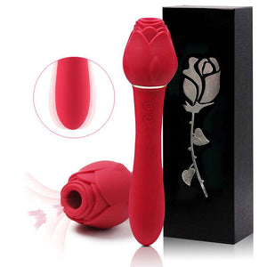 SUCCIONADOR DE CLÍTORIS EN FORMA DE ROSA + VIBRADOR | MILIMA | DIIPSECRET DiiP Secret - DiiP Secret Sex Shop Ecuador