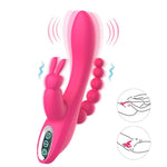 VIBRADOR CONEJO TRIPLE ESTIMULACIÓN | VAGINAL+CLÍTORIS+ANAL | TRIS | DIIPSECRET DiiP Secret - DiiP Secret Sex Shop Ecuador