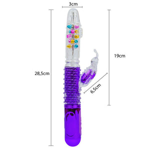 VIBRADOR DE PERLAS CON ESTIMULADOR CLÍTORIS EVASIÓN | CON EMPUJE DiiP Secret - DiiP Secret Sex Shop Ecuador